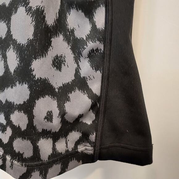 Adidas by Stella McCartney Black and Gray Leopard Print Athletic Active Tank Top - Picture 8 of 10